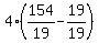 4%28expr%28154%2F19%29-expr%2819%2F19%29%29