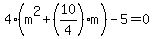 4%28m%5E2%2B%2810%2F4%29m%29-5=0