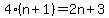 4%28n%2B1%29=2n%2B3