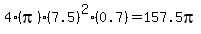 4%28pi%29%287.5%29%5E2%280.7%29+=+157.5pi
