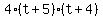 4%28t%2B5%29%28t%2B4%29