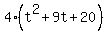 4%28t%5E2%2B9t%2B20%29