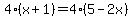 4%28x%2B1%29=4%285-2x%29