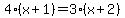4%28x%2B1%29+=+3%28x%2B2%29