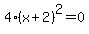 4%28x%2B2%29%5E2=0