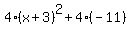 4%28x%2B3%29%5E2%2B4%28-11%29