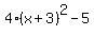 4%28x%2B3%29%5E2-5