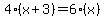 4%28x%2B3%29+=+6%28x%29