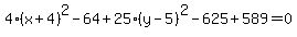 4%28x%2B4%29%5E2-64%2B25%28y-5%29%5E2-625%2B589=0
