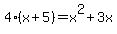 4%28x%2B5%29=x%5E2%2B3x