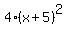 4%28x%2B5%29%5E2
