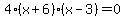 4%28x%2B6%29%28x-3%29=0
