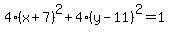 4%28x%2B7%29%5E2%2B4%28y-11%29%5E2=1