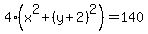 4%28x%5E2%2B%28y%2B2%29%5E2%29=140