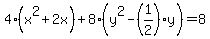4%28x%5E2%2B2x%29%2B8%28y%5E2-%281%2F2%29%2Ay%29=8
