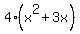 4%28x%5E2%2B3x%29