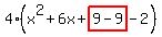 4%28x%5E2%2B6x%2Bhighlight%289-9%29-2%29