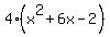 4%28x%5E2%2B6x-2%29