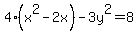 4%28x%5E2-2x%29-3y%5E2=8