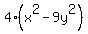 4%28x%5E2-9y%5E2%29