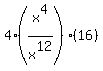 4%28x%5E4%2Fx%5E12%29%2816%29