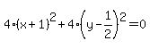 4%28x+%2B+1%29%5E2+%2B+4%28y+-+1%2F2%29%5E2+=+0