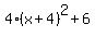 4%28x+%2B+4%29%5E2+%2B+6