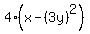 4%28x+-+%283y%29%5E2%29