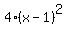 4%28x-1%29%5E2