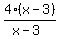 4%28x-3%29%2F%28x-3%29