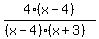 4%28x-4%29%2F%28%28x-4%29%28x%2B3%29%29
