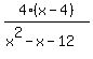 4%28x-4%29%2F%28x%5E2-x-12%29
