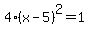 4%28x-5%29%5E2=1