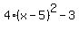 4%28x-5%29%5E2-3
