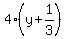 4%28y%2B1%2F3%29