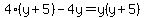 4%28y%2B5%29-4y=y%28y%2B5%29