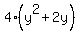 4%28y%5E2+%2B+2y%29