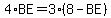 4%2A%22BE%22=3%2A%288-%22BE%22%29
