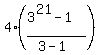 4%2A%28%283%5E21+-1%29%2F%283-1%29%29