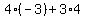 4%2A%28-3%29%2B3%2A4