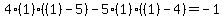 4%2A%281%29%2A%28%281%29-5%29++-++5%2A%281%29%2A%28%281%29-4%29+=+-1
