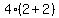4%2A%282%2B2%29