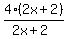 4%2A%282x+%2B+2%29%2F%282x%2B2%29