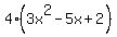 4%2A%283x%5E2-5x+%2B2%29