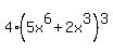 4%2A%285x%5E6%2B2x%5E3%29%5E3