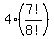4%2A%287%21%2F8%21%29