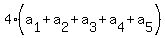 4%2A%28a%5B1%5D+%2B+a%5B2%5D+%2B+a%5B3%5D+%2B+a%5B4%5D+%2B+a%5B5%5D%29