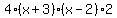 4%2A%28x%2B3%29%2A%28x-2%29%2A2