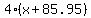 4%2A%28x%2B85.95%29