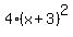 4%2A%28x+%2B+3%29%5E2